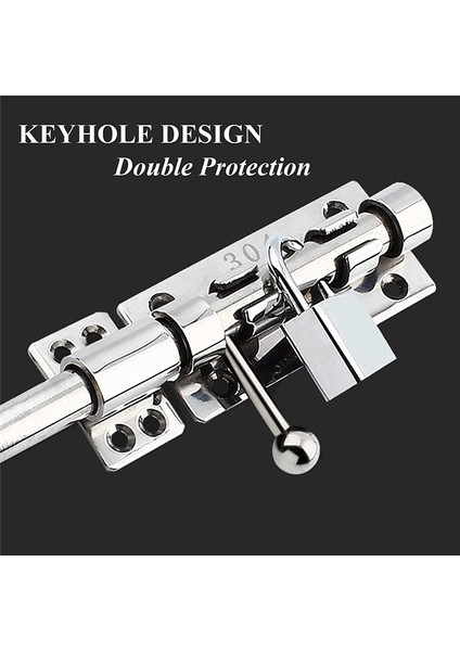 Ağır Hizmet Tipi Kapı Güvenlik Kilidi Kalınlaştırılmış Kapı Mandalı Donanım 10IN (Yurt Dışından) modelleri