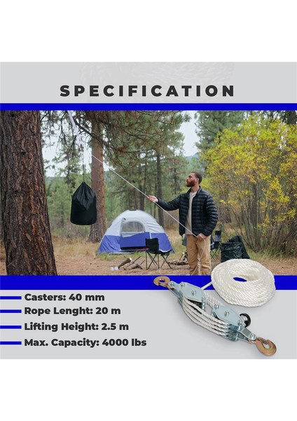 4400 Lbs Kopma Mukavemeti Ağır Hizmet Tipi Kasnak Blok ve Palanga (Yurt Dışından) indirimleri