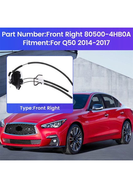 Kapı Kilidi Aktüatör Kapı Kilidi Mandalı Infiniti Q50 2014-2017 Ön Sağ 80500-4HB0A (Yurt Dışından) indirimleri