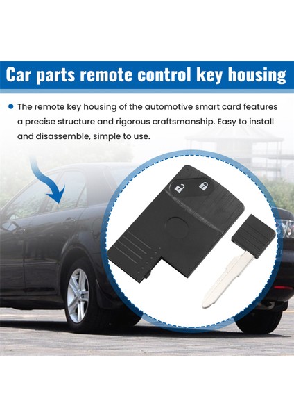 2 Düğme Akıllı Kart Uzaktan Anahtar Kabuk Mazda 5 6 Cx-7 Cx-9 Rx8 Miata (Yurt Dışından) indirimleri