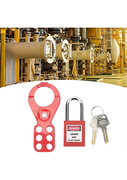 Kilit Menteşeleri Seti Kilitleme Etiketleme Kiti 15 Inç38 mm Kelepçe (Yurt Dışından) fiyatları