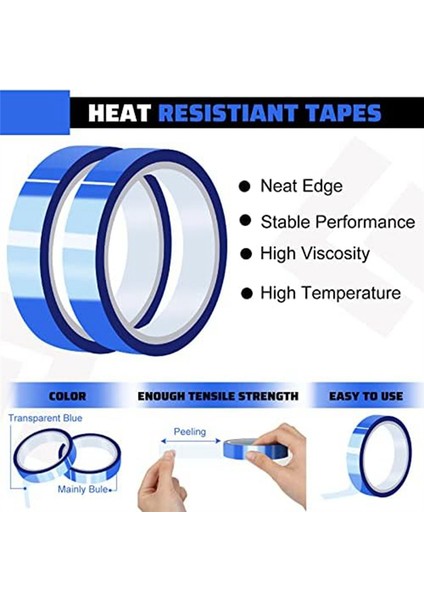 12 Rulo 08 Inç x 100 Inç Mavi Termal Bant (Yurt Dışından) modelleri