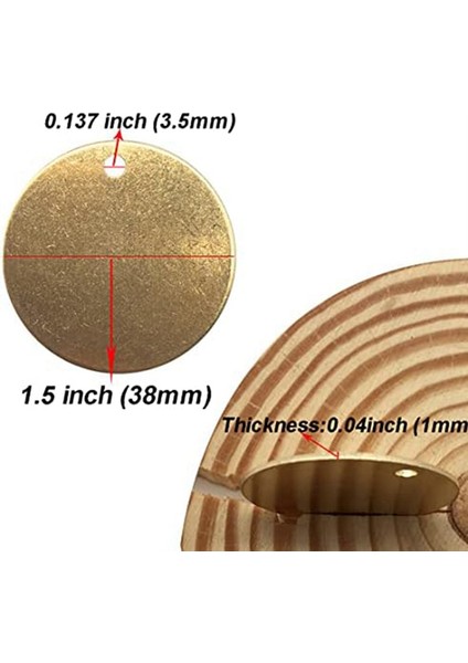 25 Adet 1.5 Inç Delikli Etiketler ve 25 Adet 2.4 mm Boru Vanaları Için Metal (Yurt Dışından) fiyatları