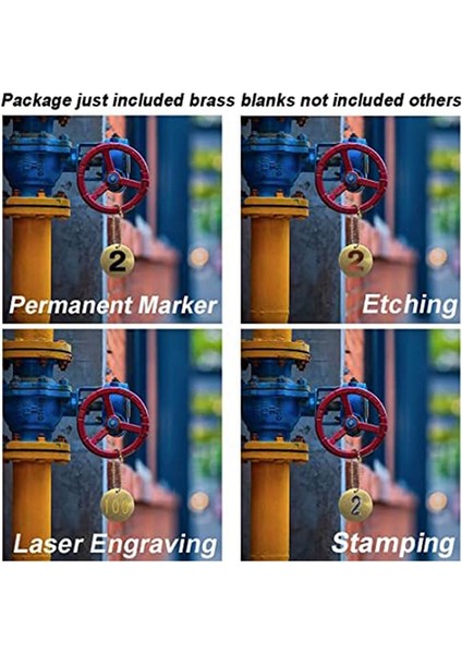 25 Adet 1.5 Inç Delikli Etiketler ve 25 Adet 2.4 mm Boru Vanaları Için Metal (Yurt Dışından) modelleri