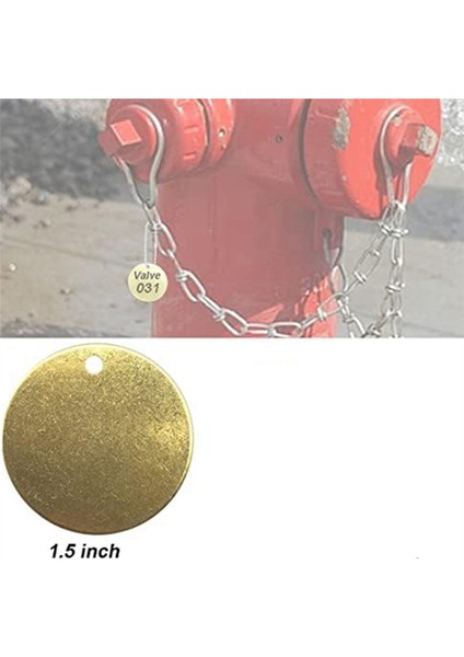 25 Adet 1.5 Inç Delikli Etiketler ve 25 Adet 2.4 mm Boru Vanaları Için Metal (Yurt Dışından) fırsatları