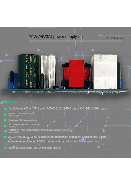 24V 3A Anahtarlama Güç Kartı 70W Izole Güç Modülü (Yurt Dışından) modelleri