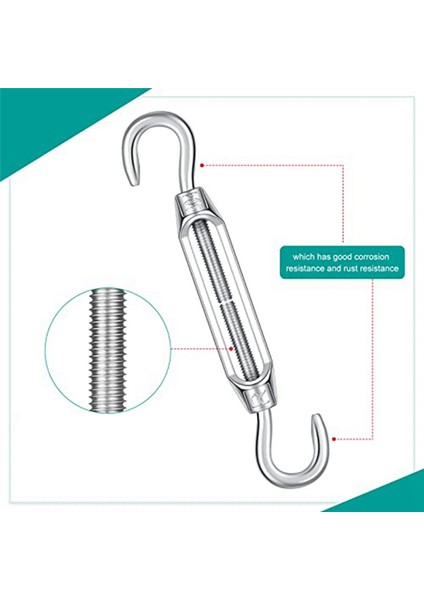 Kablo Tel Halat Gerginliği Için 12 Adet Kanca ve Kanca Gerdirme (Yurt Dışından) indirimleri