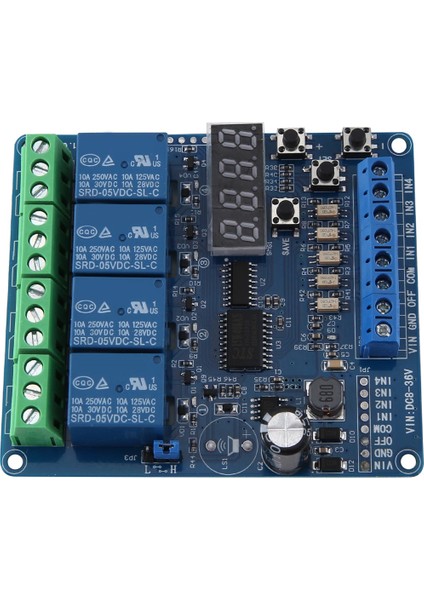 Dc 8V-36V 4 Kanal Çok Fonksiyonlu Röle Modül Kartı (Yurt Dışından) modelleri