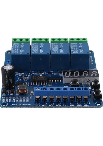 Dc 8V-36V 4 Kanal Çok Fonksiyonlu Röle Modül Kartı (Yurt Dışından) indirimleri
