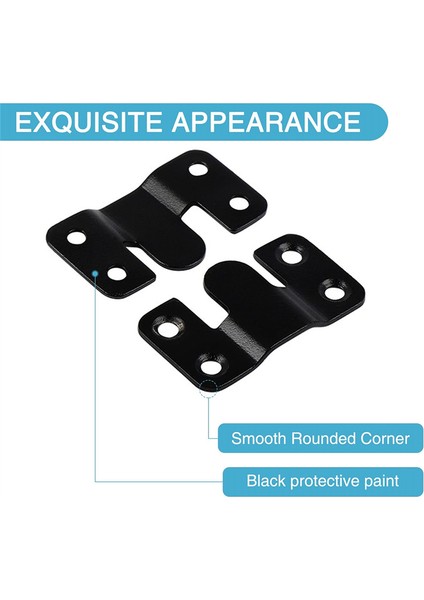 12 Adet Siyah Braket Kilitli Asılı Z Klipsli Duvar 48 Adet Vida (Yurt Dışından) fırsatları