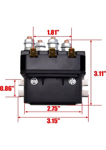 Aut Utv 5000-7000LBS Için 12V 250A Vinç Solenoid Röle Kontaktörü (Yurt Dışından) modelleri