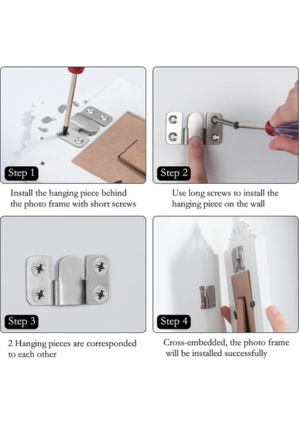 Gömme Montaj Braketi Fotoğraf Çerçevesi Kancası Resim Askıları (Yurt Dışından) indirimleri