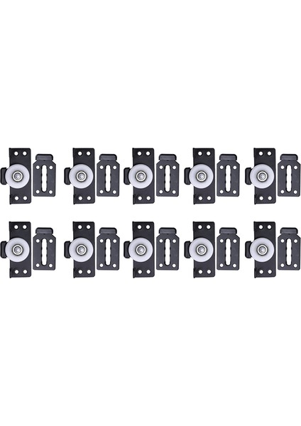 10 Takım Sürgülü Kapı Gardırop Kasnakları Ahşap Kapı Sürgülü Kapı Tekerlekleri (Yurt Dışından)