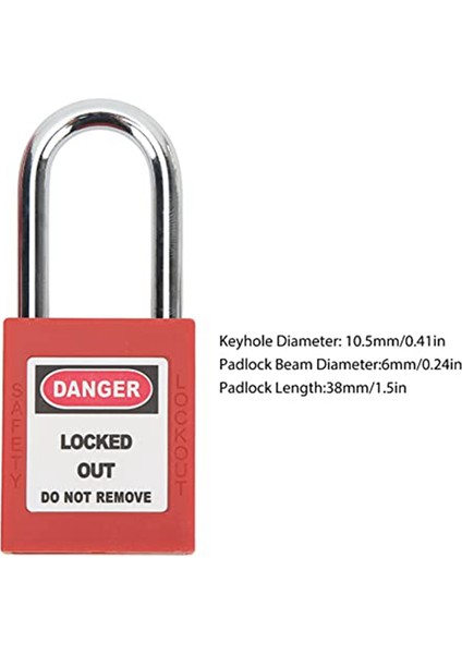 Kilit Menteşeleri Seti Kilitleme Etiketleme Kiti 15 Inç38 mm Kelepçe (Yurt Dışından) indirimleri