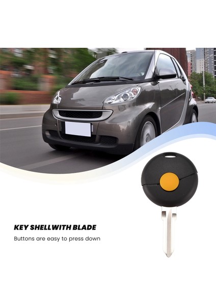 Benz Smart Fortwo 450 Cabrio City Coupe Için 1 Anahtar Kapak Kabuğu Anahtar Uzaktan Kumanda (Yurt Dışından) fırsatları