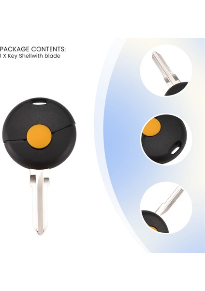 Benz Smart Fortwo 450 Cabrio City Coupe Için 1 Anahtar Kapak Kabuğu Anahtar Uzaktan Kumanda (Yurt Dışından) indirimleri