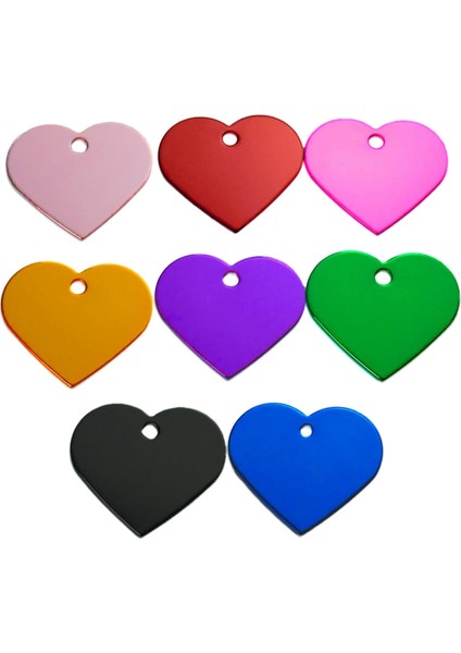 24 Paket Anodik Alüminyum Köpek Etiketleri Boşluklar Lazer Gravür Boşluklar Kalp Etiketleri Delikli Boşlukları Delik ile Damgalayan 1.25X1.06INCH (Yurt Dışından)