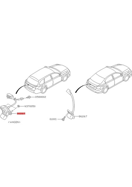 Kadın Fiş Arka Görünüm Kamerası Assy 86267-AJ100 Subaru Legacy Outback 10-14 Yedek Park Yardım Kamerası 86267AJ10A AJ10B (Yurt Dışından) modelleri