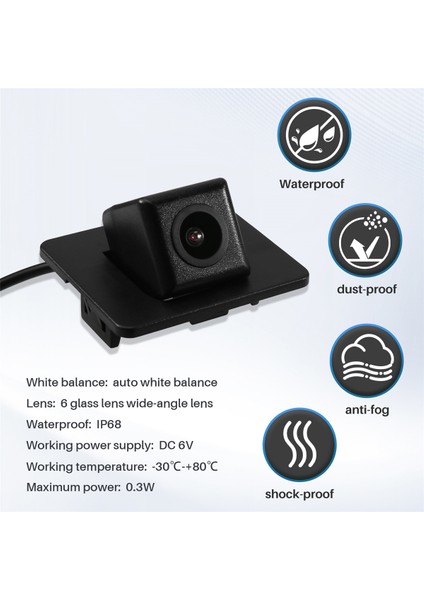 Arka Görünüm Kamera Park Yardım Kamera Hd Fisheye Lens Mazda 3 M3 Axela Bm Bn Sedan 2014-2018 (Yurt Dışından) fırsatları