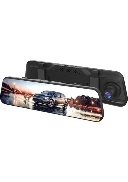 9.66 Inç Kare Ekran 1080P Hd Wifi Stream Medya Dikiz Ayna Dash Cam Araç Kayıt Sistemi (Yurt Dışından) fiyatları