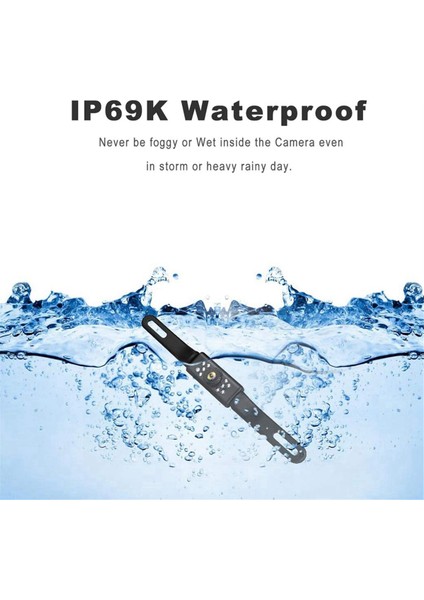 Araba Yedek Kamera Hd Gece Görüşü Arka Görüntüleme Kamera Plaka Plaka Kamerası 9 LED Işık, Ön ve Arka Kameralar (Yurt Dışından) modelleri