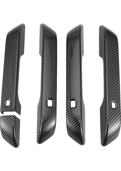 Kia Carnival Için Ka4 2020 2021 2022 Araç Karbon Fiber Kapı Tutucu Kapak Trim Çerçeve Dekoru Aksesuarları, Anahtar Deliği ile (Yurt Dışından)