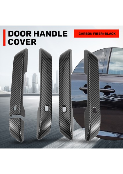 Kia Carnival Için Ka4 2020 2021 2022 Araç Karbon Fiber Kapı Tutucu Kapak Trim Çerçeve Dekoru Aksesuarları, Anahtar Deliği ile (Yurt Dışından) fırsatları