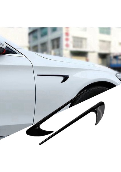 1paır Araç Styre Yan Çağrı Hava Hava Çisçe Zaman Benz C E Glc Sınıf W205 W213 E63S Amg Çamurluk Bıçağı Sticker (Yurt Dışından) indirimleri