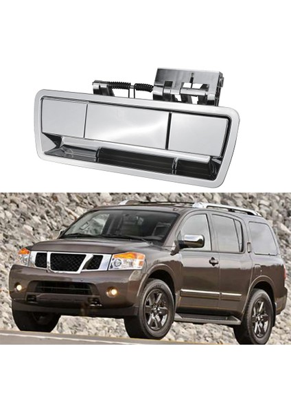 Nissan Armada 2004-2013 Için Kamera Deliği Olmadan Araba Arka Kapağı Serbest Bırakma Kolu Montajı 90606-ZZ90E 90606-ZQ78A Chrome (Yurt Dışından) fiyatları
