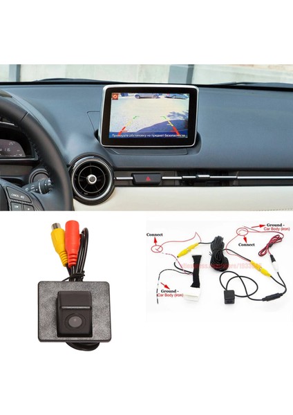 Araba Dikiz Ters Kamera Dönüşüm Kablosu 28 Pin Adaptör Kiti Mazda 2 Sedan Mazda2 Demio Dj 2015 - 2020 (Yurt Dışından) modelleri