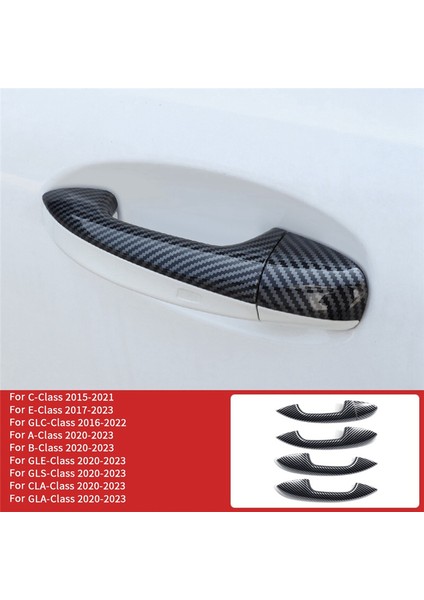 4pcs Dış Kapı Kolu Mercedes-Benz Için C/e/glc/glb/a/b/gle/gls/cla/gla Sınıfı Karbon Fiber Için (Yurt Dışından) fiyatları