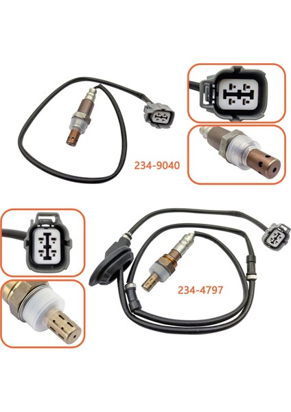 Honda Accord Için Yukarı Akış+Akış Aşağı Lambda Oksijen O2 Sensörü Se 2.4l L4 2003-2007 234-9040 234-4797 (Yurt Dışından) fiyatları