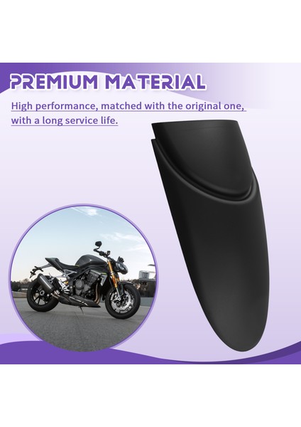 Motosiklet Ön Çamurluk Çamurluk Extender Splash Guard Uzantısı Speed ​​triple 1200 Rs (2021-) 1200 Rr (2022-) (Yurt Dışından) indirimleri