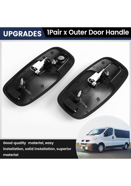 Renault Traic Için 1paır Dış Kapı Tutucu Iı Nissan Primastar x 2.0 Dcı 8200170597 91168525 91168527 8060600QAC (Yurt Dışından) indirimleri