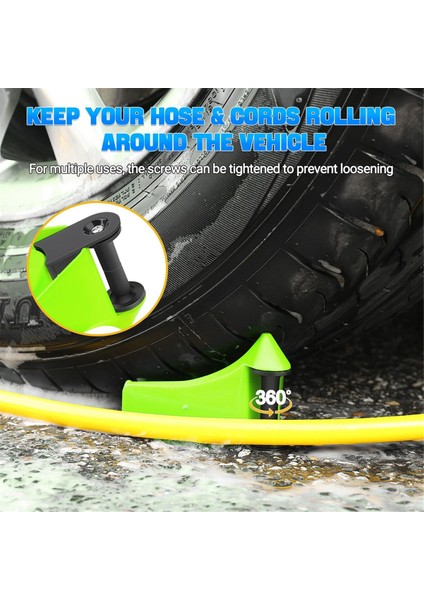 4 Pack Lastik Hortum Silindirleri Otomobil Yıkama Için Sıkışmayı Kaçın, Otomobil Yıkama Detaylandırma Malzemeleri Aracı, Otomatik Detaylandırma Araçları Yeşil (Yurt Dışından) indirimleri