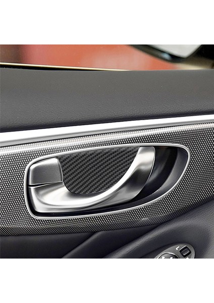 Iç Kapı Kasesi Saplama Kapı Kapı Kapağı Dekorasyon Arabası Infiniti Için Iç Mekan Q50 Q60 14-21 (Yurt Dışından) modelleri
