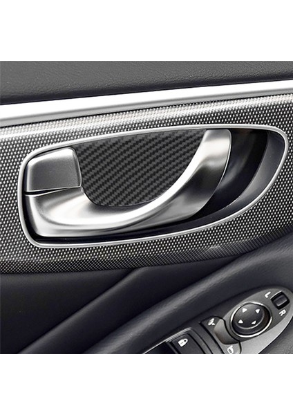 Iç Kapı Kasesi Saplama Kapı Kapı Kapağı Dekorasyon Arabası Infiniti Için Iç Mekan Q50 Q60 14-21 (Yurt Dışından) indirimleri