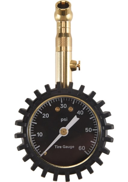 Lastik Basınç Göstergesi - (0-60 Psi) Ağır Hizmet Tipi, Işıltılı Kadranla Doğru, Düşük - Yüksek Hava Basıncı Göstergesi (Yurt Dışından)