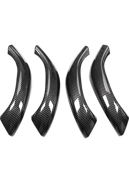 4pcs Abs Karbon Fiber Desen Araba Iç Kapı Kolu Kapak Kapağı Bmw X1 F48 2016-2019 X2 F47 2018-2020 (Yurt Dışından)