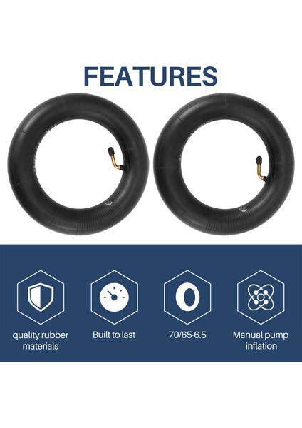 Elektrikli Scooter Için Elektrikli Scooter Için 2pcs 70/65-6.5 Iç Tüp Lastik Tüpü 10 Inç Lastikler Için (Yurt Dışından) fırsatları