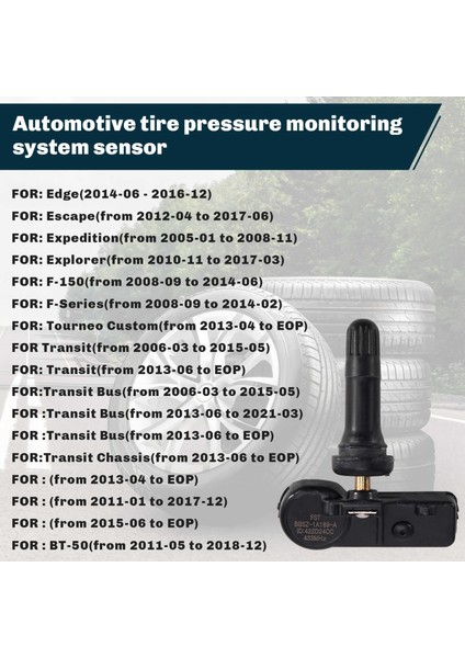 4pcs Araba Tpms Sensör Lastik Basınç Monitörü BB5Z1A189A Ford Escape Explorer Lincoln Navigator Lastik Basınç Sensörü (Yurt Dışından) indirimleri