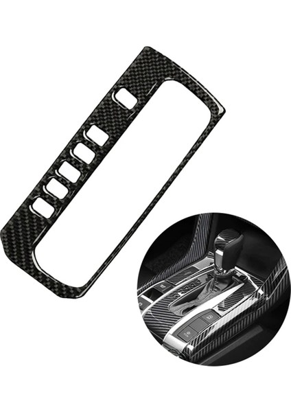 Karbon Fiber Dişli Vites Paneli Çerçeve Kapak Honda Civic Için Trim 10TH 2016 2017 2018 2018 2019 2020 2021 (Lhd) (Yurt Dışından) indirimleri