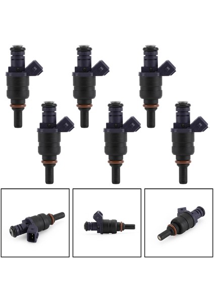 6pcs Yakıt Enjektör Nozul FJ663 13641439800 Bmw X3 X5 330I 330XI 530I Z3 Z42001-2006 3.0l 13537546244 13641427240 (Yurt Dışından) fırsatları