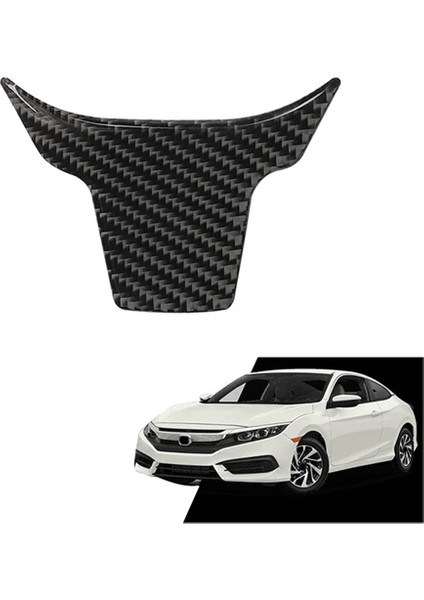 Honda Civic 2016-2021 Için Karbon Fiber Direksiyon Dudak Kapağı Paneli Çerçeve Döşeme (Yurt Dışından) modelleri