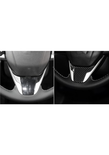 Honda Civic 2016-2021 Için Karbon Fiber Direksiyon Dudak Kapağı Paneli Çerçeve Döşeme (Yurt Dışından) indirimleri