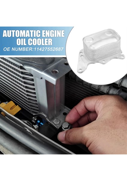 Yeni Yüksek Kaliteli Motor Yağı Soğutucu Yağ Radyatörü 11427552687 V864374580 Citroen Peugeot 1.6t (Yurt Dışından) fırsatları