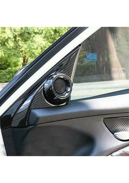 Karbon Araba Kapısı Stereo Hoparlör Çerçevesi Honda Civic Için Trim 10TH 2016-2021 (Yurt Dışından)