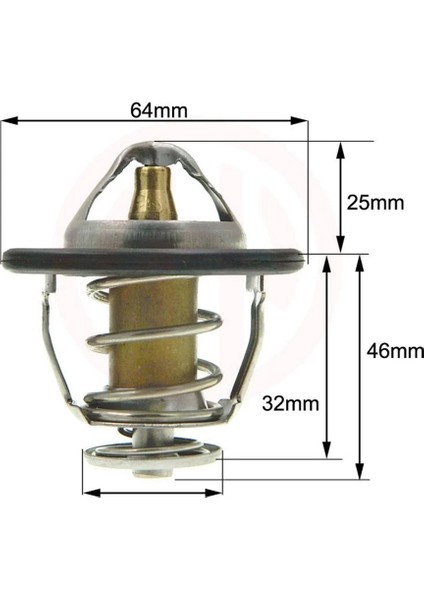 90916-03118,9091603118 Toyota 4 Koşucu/land Cruiser Için Motor Soğutucu Termostat 3.0l Hilux Fortuner 2005-2015 (Yurt Dışından) fırsatları
