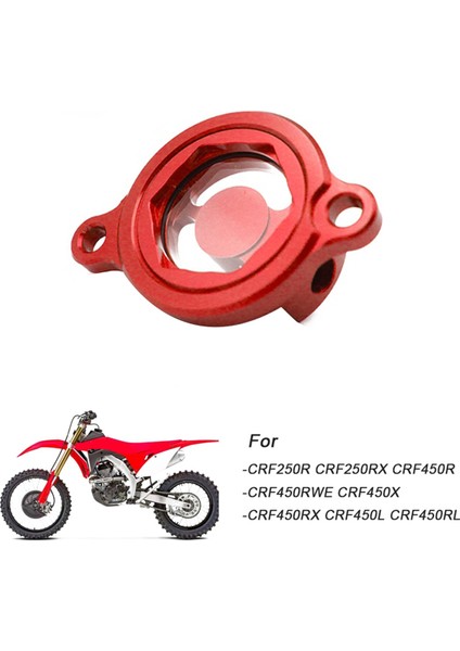 Honda CRF250R CRF250RX 2019-2023 CRF450X Için Motosiklet Şeffaf Motor Yağı Filtre Kapağı (Yurt Dışından) indirimleri