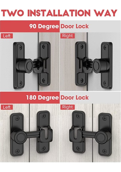 Bahçe Için Ağır Hizmet Tipi Kapı Mandalı Siyah (Yurt Dışından) modelleri